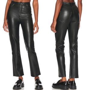 Steve Madden Josie Vegan Leather Pant in Black | 28